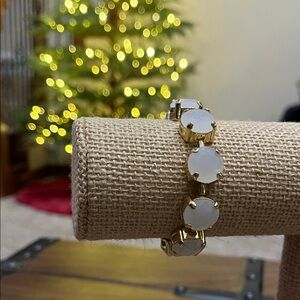 J. Crew Gold and White Bracelet